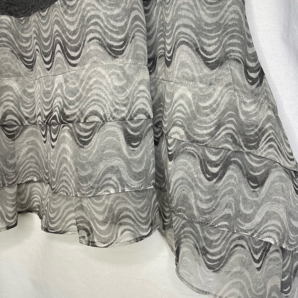 Elizabeth & James Gray Slip Dress w/ Ruffle Accent - Picture 3 of 5
